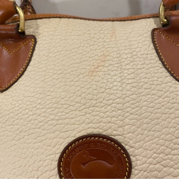 Dooney & Bourke Tan and Cream Satchel, EUC - Picture 4 of 16